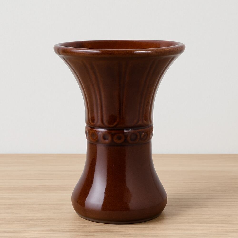 RARE Antique American Art Deco Hourglass Stoneware‎ USA Pottery Vase Retro MC